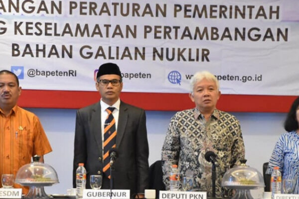 Sosialisasi dan Diskusi Rancangan Peraturan Pemerintah tentang Keselamatan Pertambangan Bahan Galian Nuklir